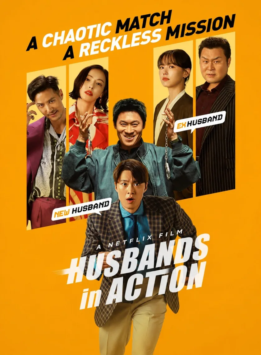 Husbands in Action (2026) (Hindi + English) Dual Audio Hollywood Movie HD ESub