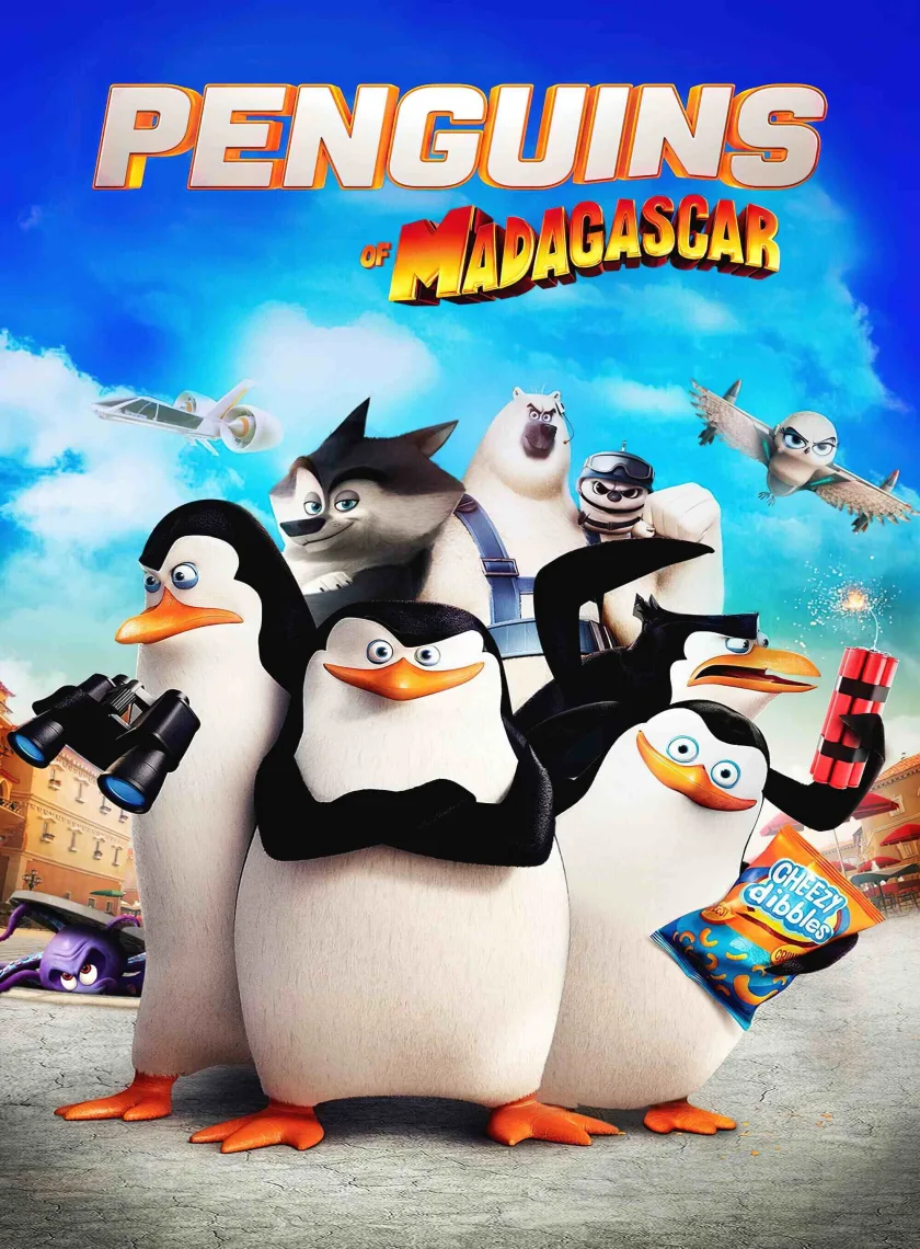 Penguins of Madagascar (2014) (Hindi + English) Dual Audio Animated Movie BluRay HD ESub